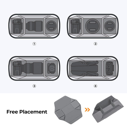 K&F Concept 2 in 1 Sling Bag & Multifunction Photography Crossbody Camera DSLR Backpack Portable Bag