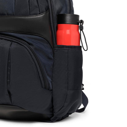 Travel Blue Supreme 17.3 Inch Laptop Backpack, 22.5 Litres, Water Resistant Travel & Office Backpack with Laptop Compartment, Power Bank Holder, Sunglasses Holder & Key Holder, Navy