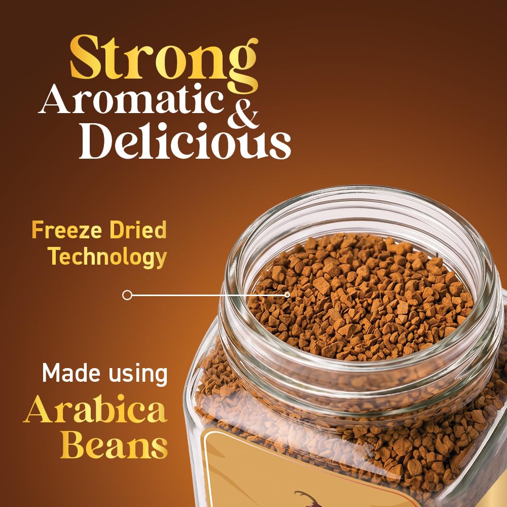 Rage Coffee Butterscotch Delight Flavour - Premium Arabica Instant Coffee (Make Delicious Hot/Cold Coffee) | (Butterscotch Delight, 100g)