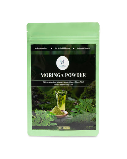 Maadico Organic Moringa Powder, 200 Gms | Rich In Vitamins, Minerals, Antioxidants, Fibre, Plant Protein & Healthy Fats | Nutrient-Rich Superfood for Energy, Immunity & Daily Wellness |