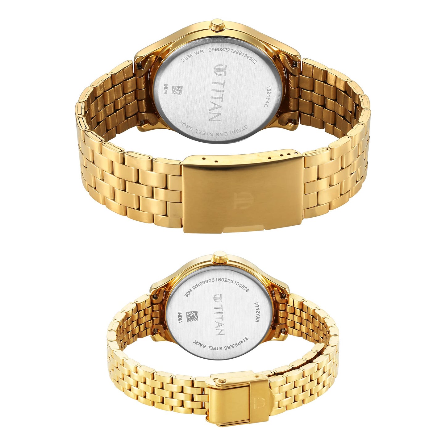 Titan Karishma Bandhan Champagne Dial Analog Stainless Steel Strap Watc- image 3