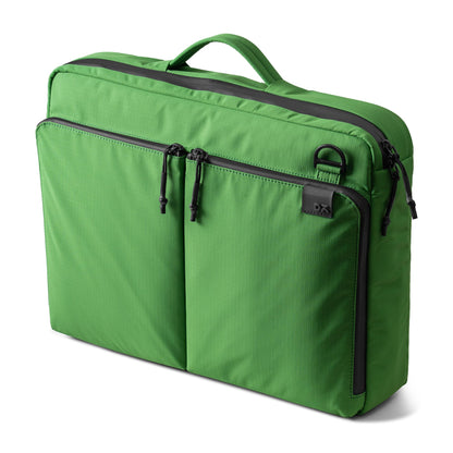 DailyObjects Pivot Convertible Briefpack Bag (16L) |Unisex|Fits 13/14/15.6 inch Laptop/Macbook Pro/Air|Lightweight|Stylish Backpack|Office/Daily Use/Travel|Multi Pocket|Adjustable Strap-Green