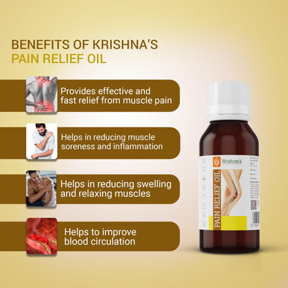 KRISHNA'S HERBAL & AYURVEDA Pain Relief Oil -50 Ml(Pack Of 1)