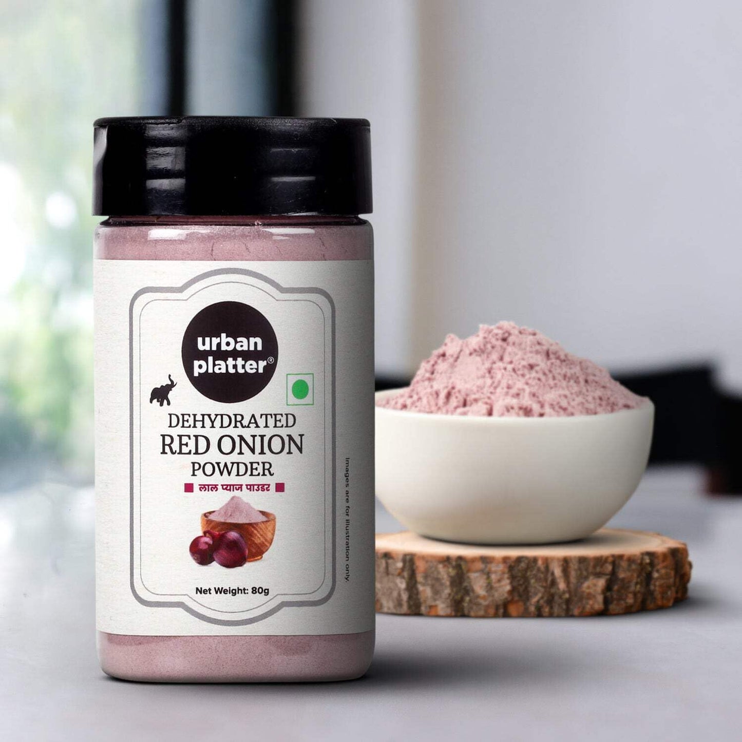 Urban Platter Red Onion Powder, 80 grams