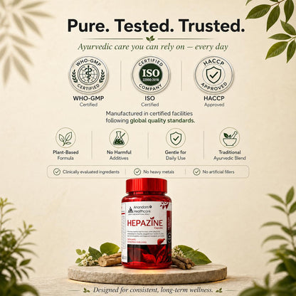 Liver Detox & Cleanse Capsules for Fatty Liver & Alcohol Detox | Ayurvedic Liver Support Supplement for Repair & Function | Improves Digestion & Metabolism | Herbal Liver Health Capsules for Men & Women – Hepazine