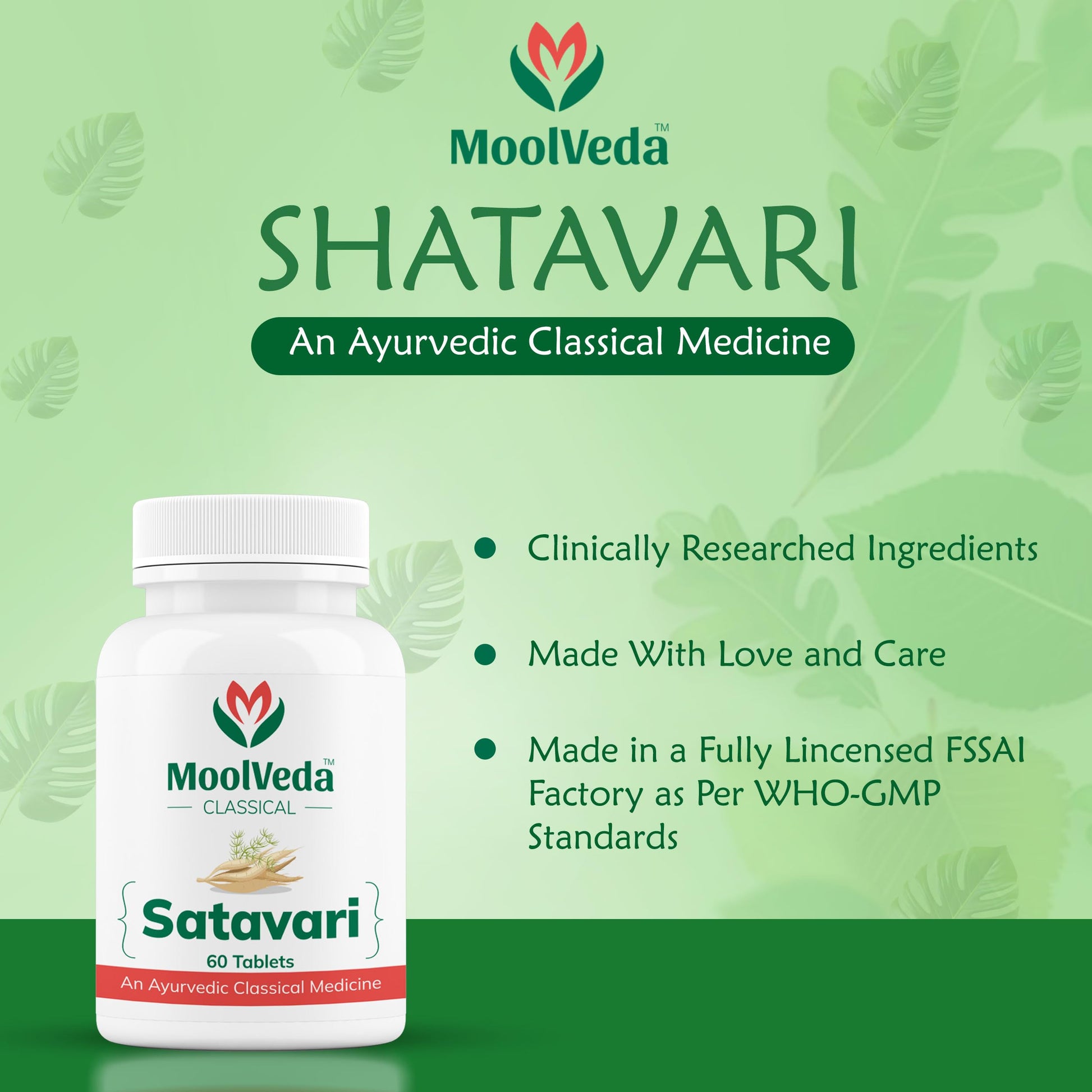 Moolveda Satavari Tablets | For Herbal & Natural Women's Wellness | Boo- image 5