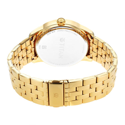 Titan Regalia Opulent Champagne Dial Analog with Day and Date Stainless- image 2