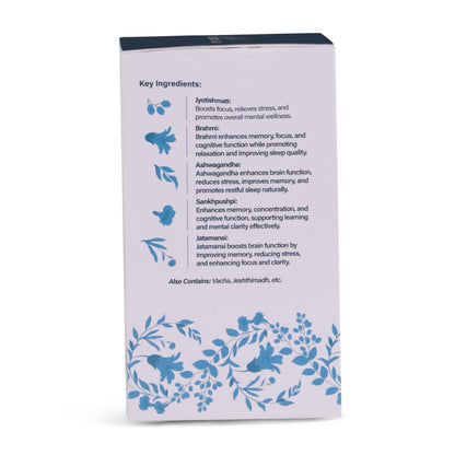Time Nature Cure Brainvita Capsules | Ayurvedic Brain Health Care Capsules For Memory, Stress Relief & Sleep Support | 30 Capsules