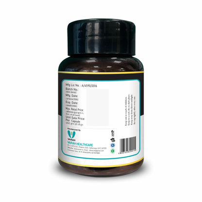Varah Mizer Plus 60 Capsules | Supports Energy, Vitality, Stamina, Strength, and Muscle Growth with Natural Herbal Extracts for Daily Wellness and Active Lifestyle | Ayurvedic Formula for Men