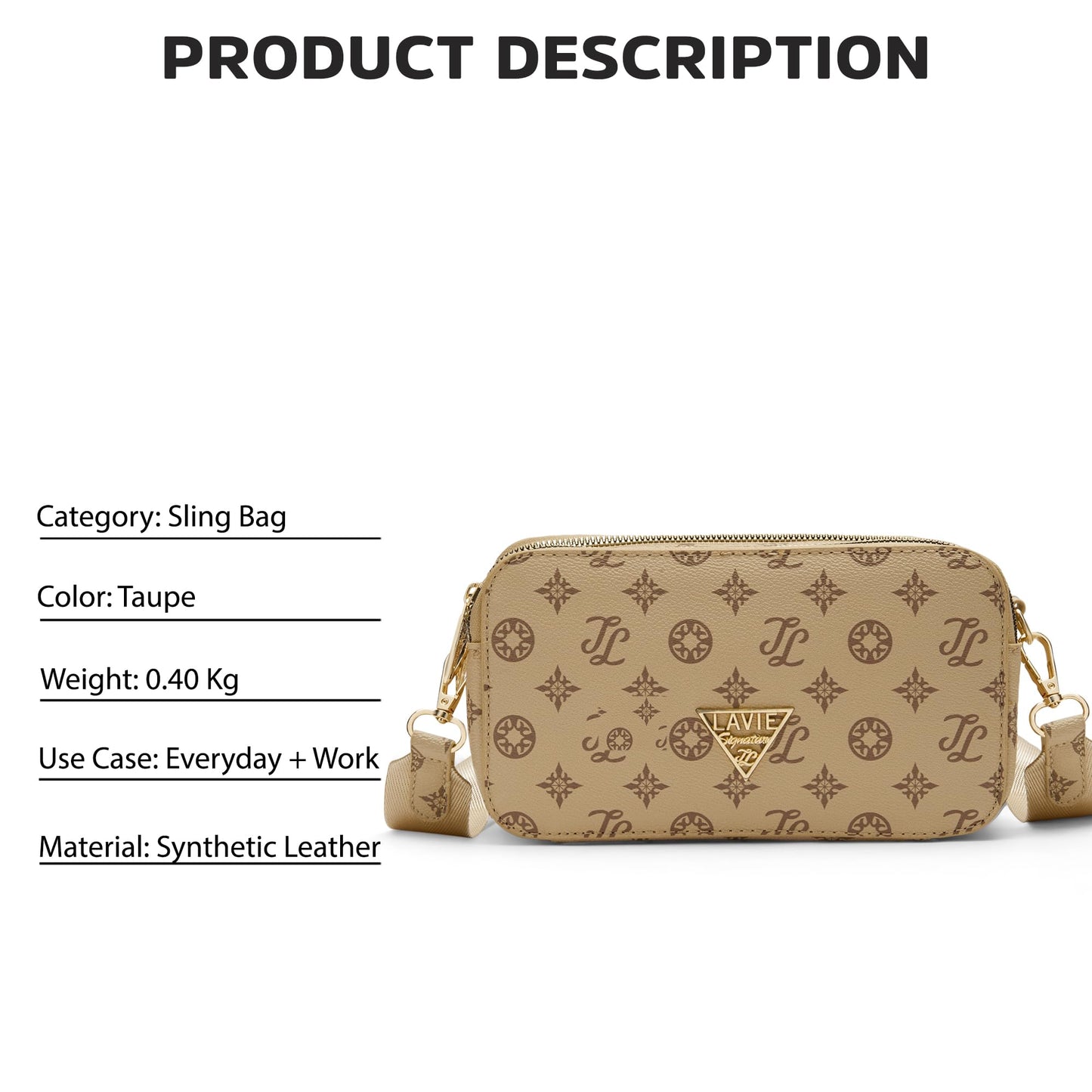 Lavie Signature Hawaii Woman's Crossbody Sling Bag | Ladies Purse Handbag | Gift for Women