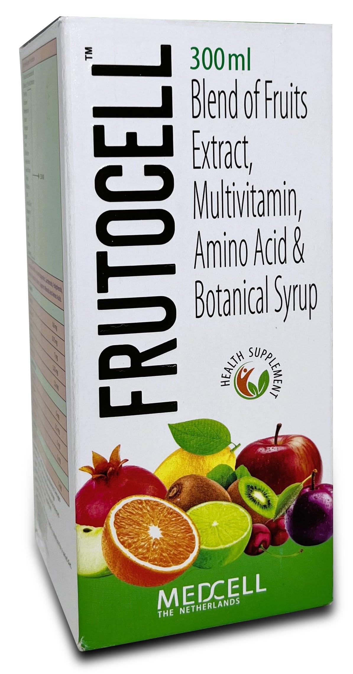 MEDCELL Fructocell Syrup With Fruit Extracts, Multivitamins And Aminoacids(300ml)