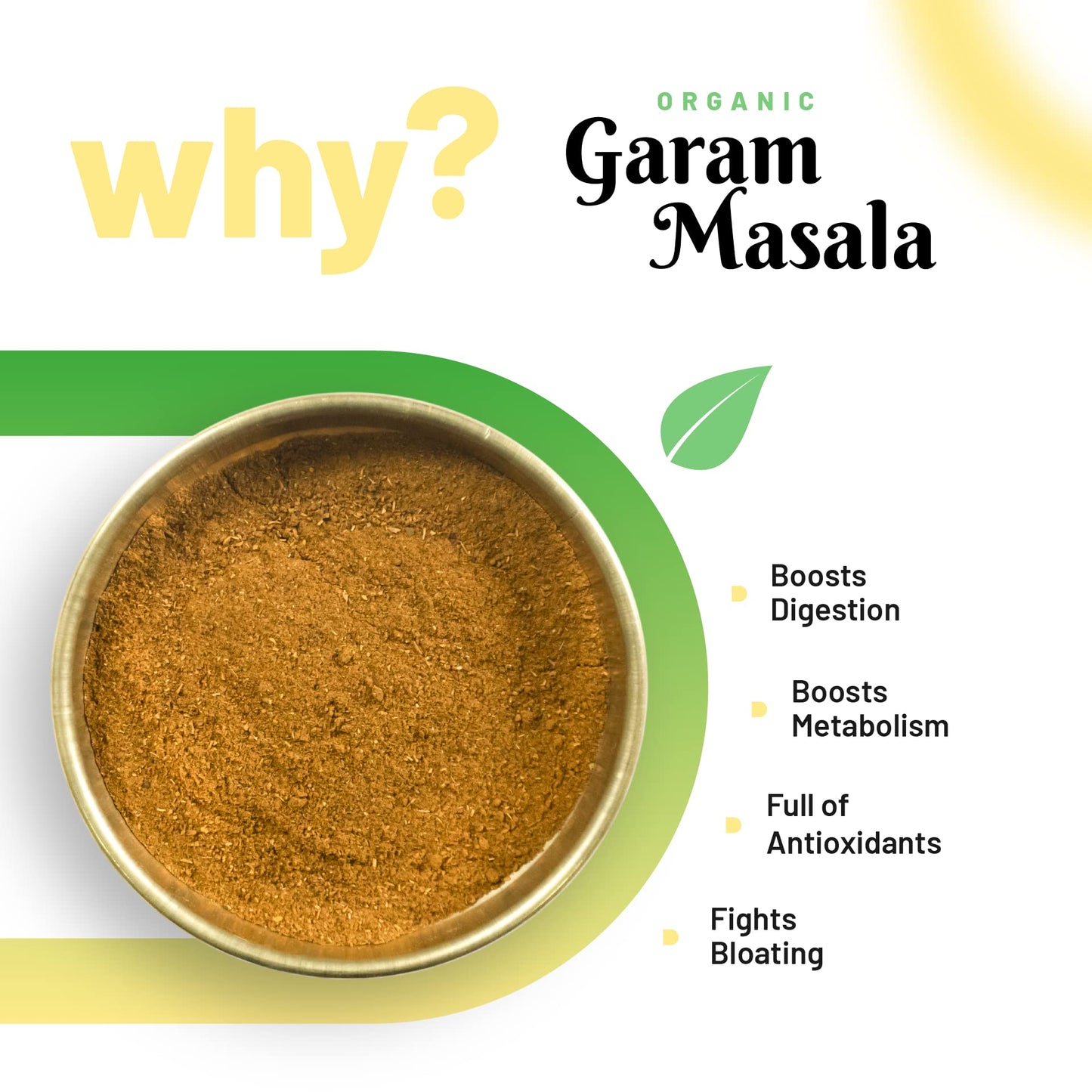 Pure Organio Organic Garam Masala Powder for Daily cooking NPOP Organic Certified (100 Gm)
