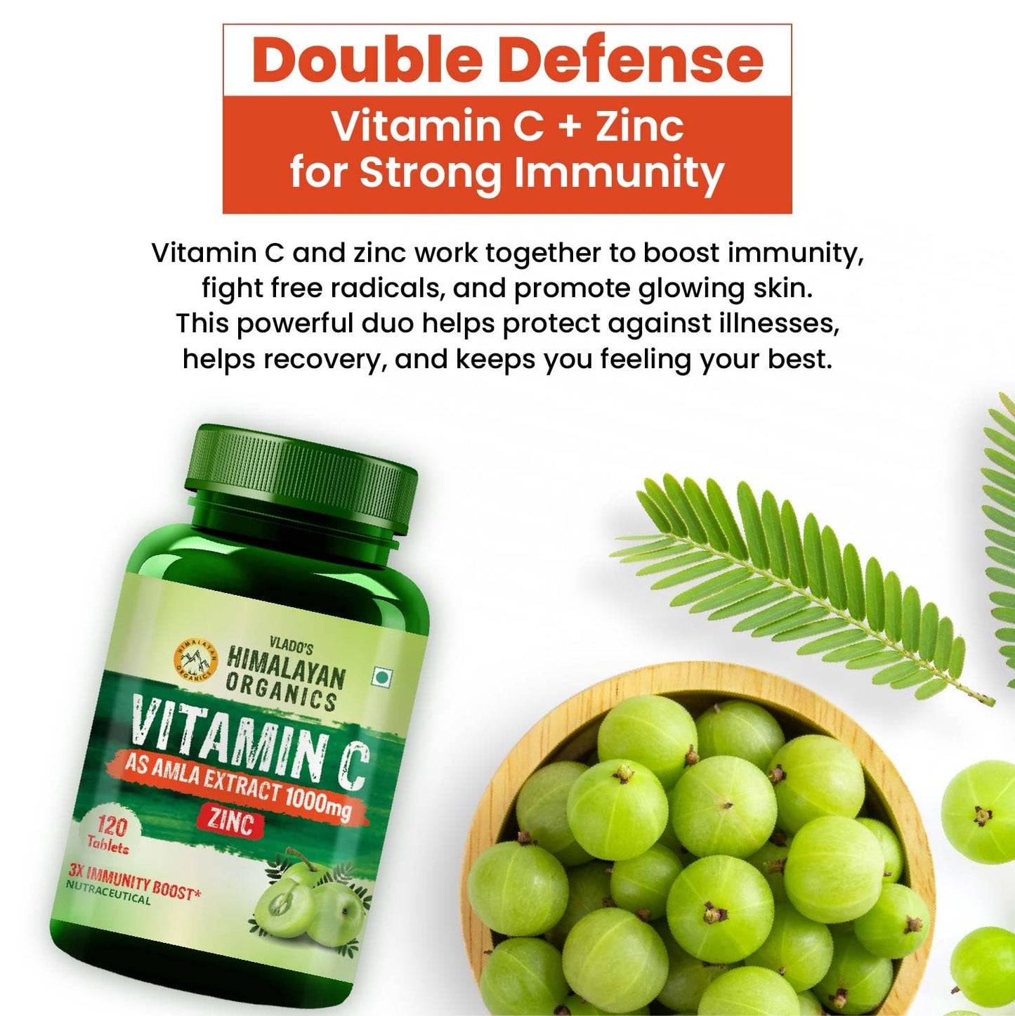 Himalayan Organics Vitamin C Tablets from Natural Fruits | Immnunity, A- image 6