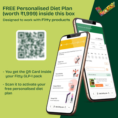 Fitty GLP-1 Daily | Supports Weight Loss | Reduces Hunger & Supports Fat Loss | 100% Natural & Plant-Based | Metabolism Boost & Balanced Blood Sugar Levels | For Men & Women | 30 Capsules