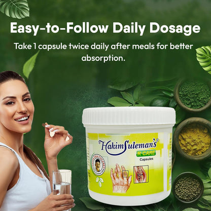 Hakim Suleman's T Care Capsule and R Care Capsule Combo Pack | Everyday Herbal Care Duo | Convenient Wellness Value Pack