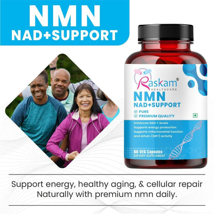 Raskam NMN 500mg Capsules – 60 Capsules