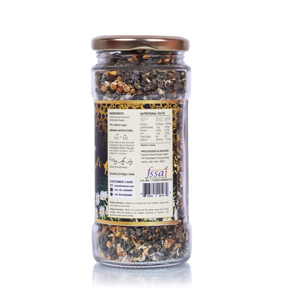 Hamiast Kashmir Chamomile Green Tea for Stress Relief & Good Sleep, Whole Leaf & Natural Chamomile Flowers 100g Serves 50 Cups