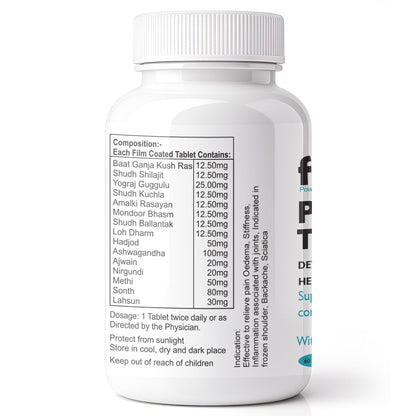 Farry Pain Relief Tablet | With Ashwagandha, Hadjod & 15+ Ayurvedic Herbs | Supports Joint Mobility, Reduces Stiffness & Back Pain | Ayurvedic Proprietary Medicine | 60 Tablets