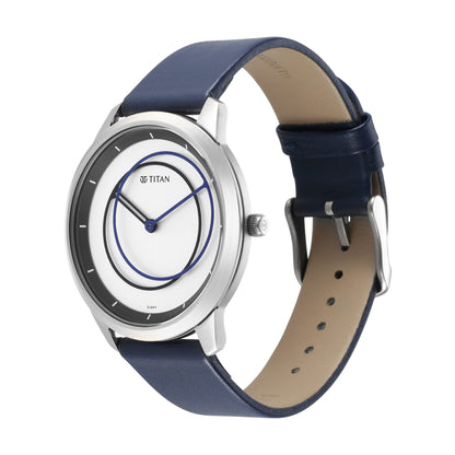 Titan Analog White Dial Men's Watch-NR1801SL02