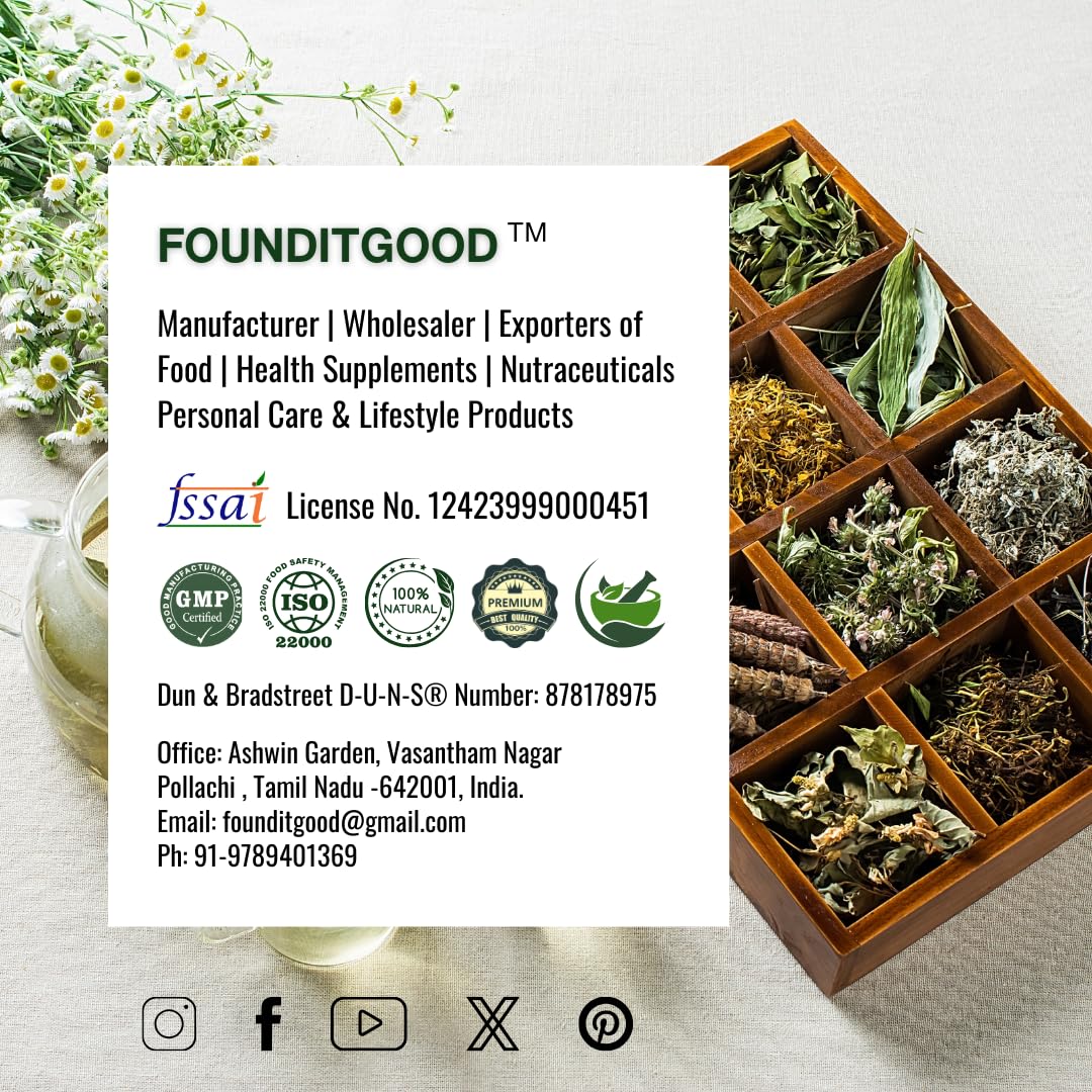 FounditGood FiG Nutra’s AGK Extract Capsules | Herbal Immune Support Supplement | Amla, Giloy, Kalmegh Extracts Blend | 60 Veg Capsules