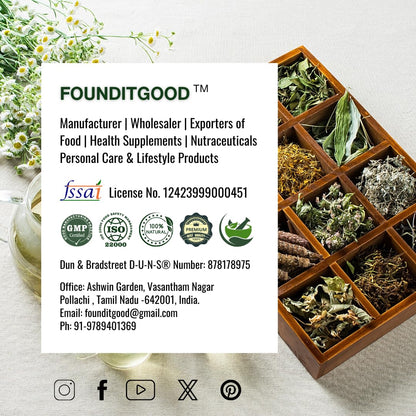 FounditGood FiG Nutra’s AGK Extract Capsules | Herbal Immune Support Supplement | Amla, Giloy, Kalmegh Extracts Blend | 60 Veg Capsules