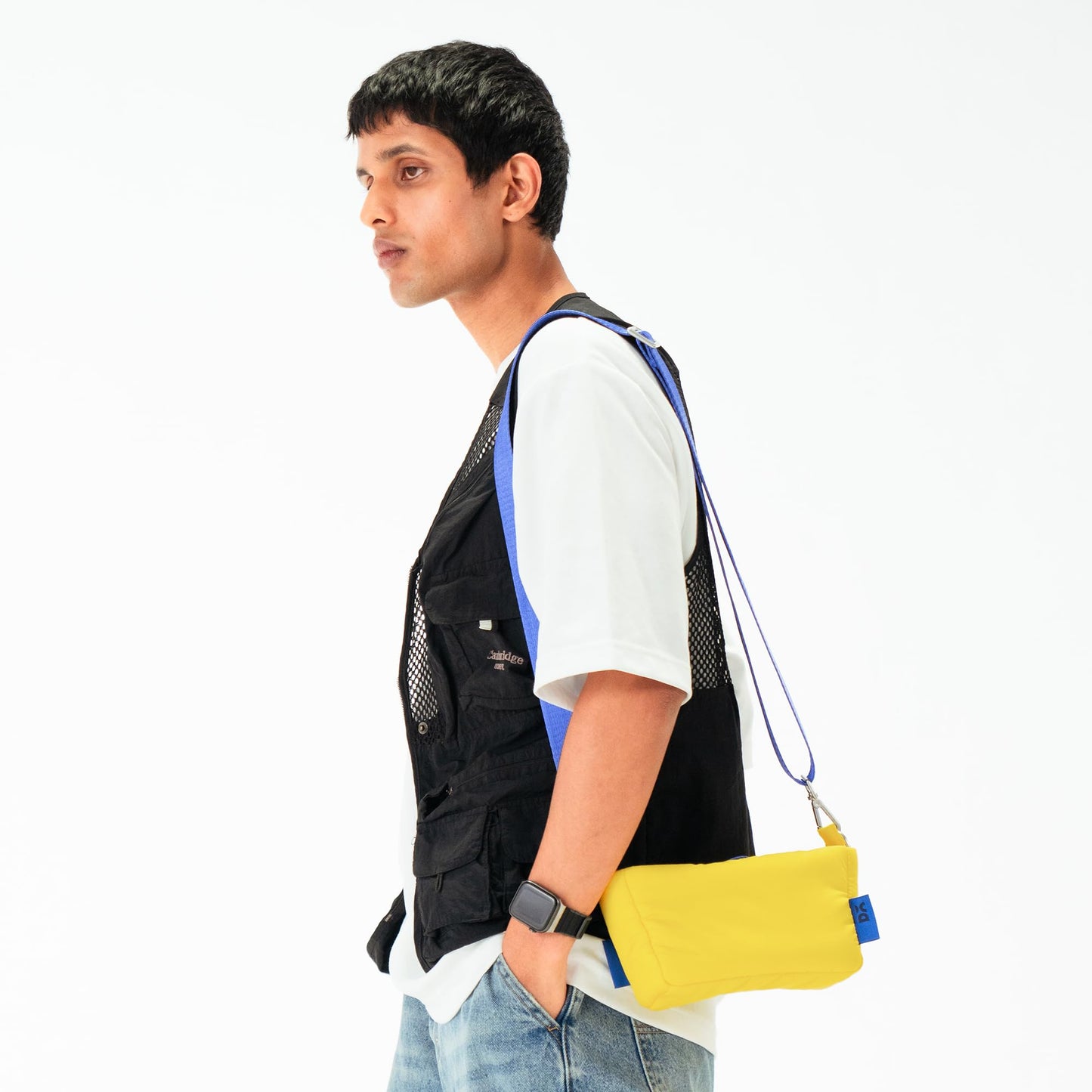 DailyObjects Yellow Puft Crossbody Bag