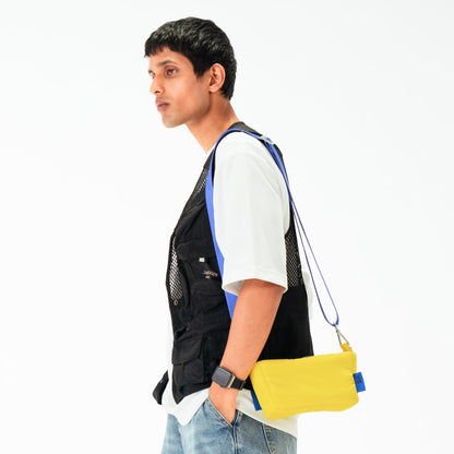 DailyObjects Yellow Puft Crossbody Bag