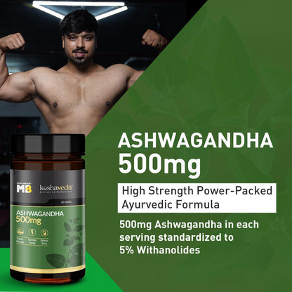 MuscleBlaze Koshaveda Ashwagandha 500mg (60 Tablets) | Ayurveda for Per- image 5