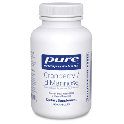 Pure Encapsulations - Cranberry / d-Mannose - Hypoallergenic Supplement to Support Urinary Tract Health* - 90 Capsules