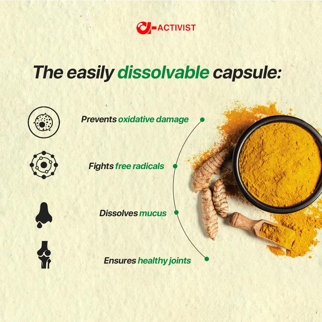 Curcumin Oil for Higher Absorption, Boosts Immunity & Anti-Inflammation Promotes Joint Mobility & Skin Health N