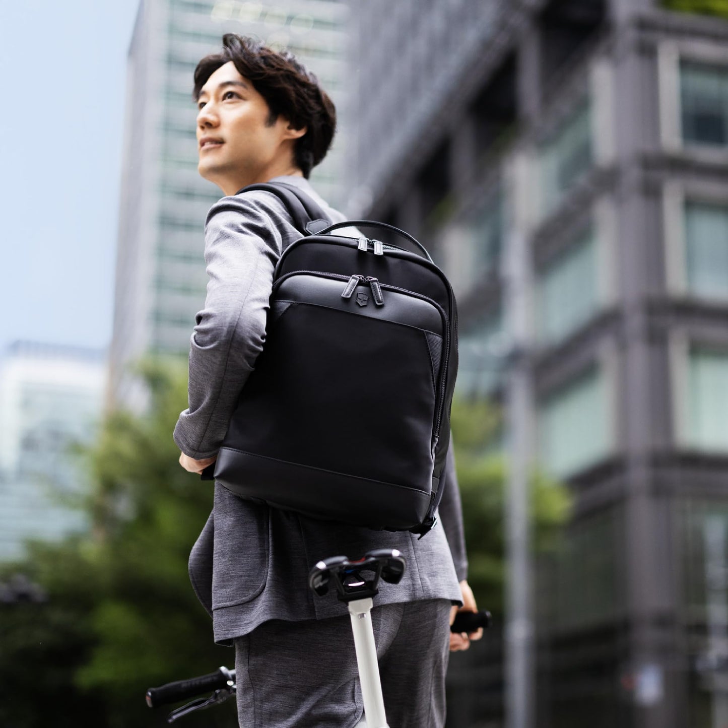 Victorinox ALOX NERO Backpack, Black Business Backpack, Commuting to Work, Black