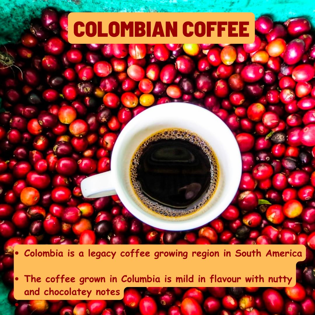 Toffee Coffee Roasters | Colombia Speciality Instant Coffee With Free Mason Jar | As Seen On Shark Tank | 100 gm | 100% Arabica | Ready in Seconds | Microground Technology | Makes 50 Cups