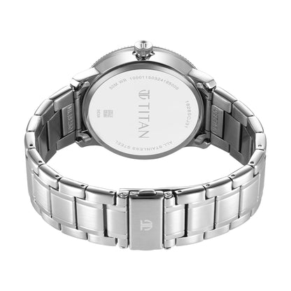 Titan Regalia Opulent Quartz Analog Blue Dial Silver Stainless Steel St- image 2