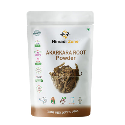 Nimadi Zone Akarkara Root Powder | Anacyclus Pyrethrum | Pellitory Root Powder-