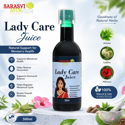 SARASVI AYURVEDA Ayurvedic Women Care Juice Combo | She care Herbal Wellness Drink for woman Daily Care Supplement for Feminine Wellness & General Well-Being | Supports Active Lifestyle, Hair & Skin Care | Each 1000 ml | Pack of 2