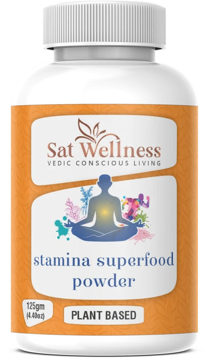 Sat Wellness Stamina Supefood Powder Herbal Supplements For Personal Health Care Improvement Support strength & energy