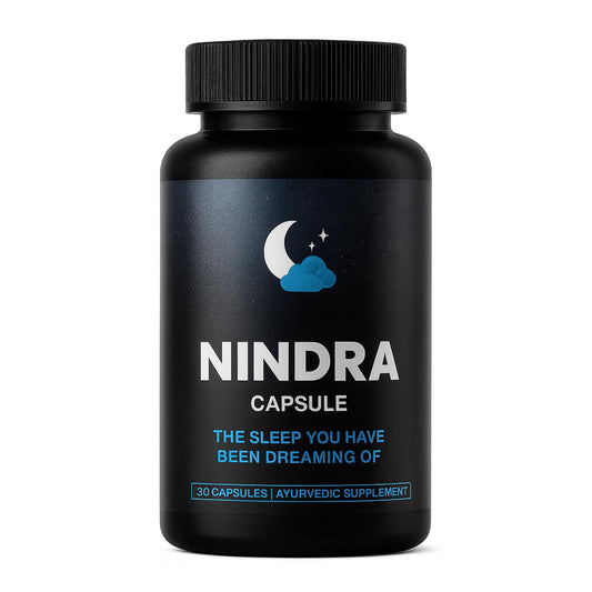 Neuhack Nindra Sleep Support Supplement | Ayurvedic capsule for relaxation and brain wellness - 30 Capsules