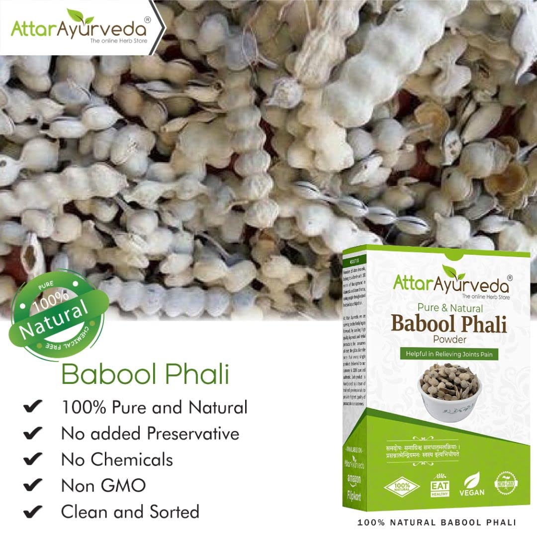 Attar Ayurveda Babool Phali Powder (500 grams) - Babool Fali - Kikar Ph- image 6