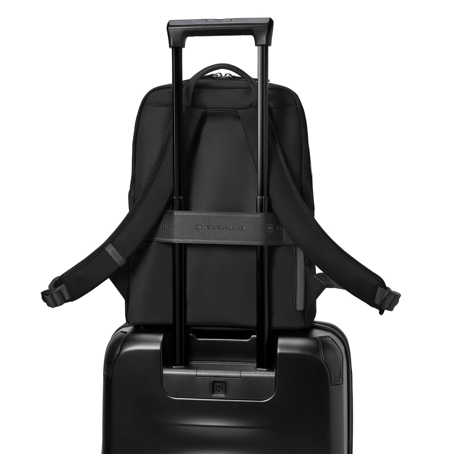 Victorinox Victoria Signature Women Compact Backpack, 14'' Laptop & 10'' Tablet Pocket, Black, Swiss designed (612203)