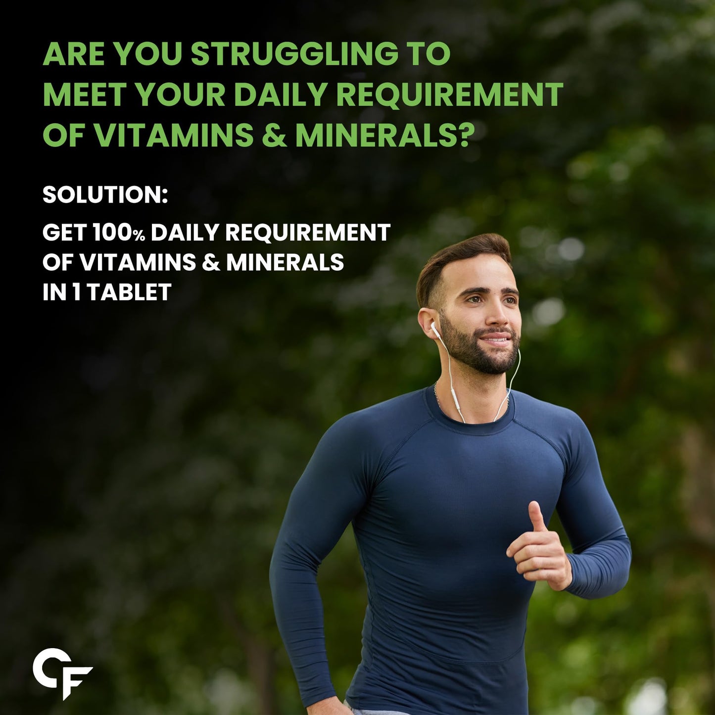 Carbamide Forte Plant Based Multivitamin Tablets for Men & Women for Immunity, Energy & Detox with 82 Ingredients like Superfoods, Greens, Vegetables, Fruits & Herbs Supplement â€“ 60 Veg Tablets
