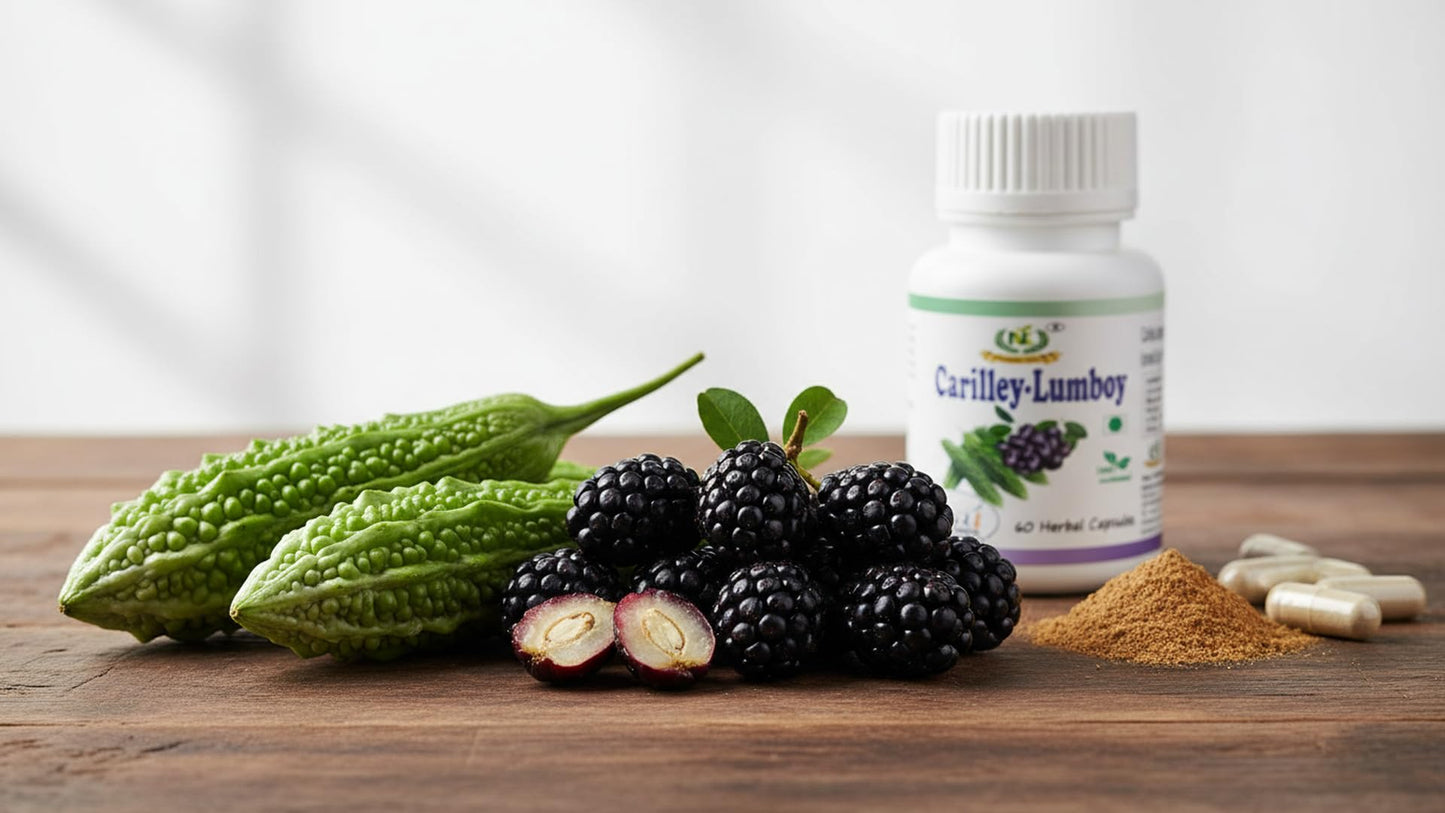 Naveenya Kaya Carilley Lumboy Capsule with Karela and Jamun for Healthy Blood Sugar Level