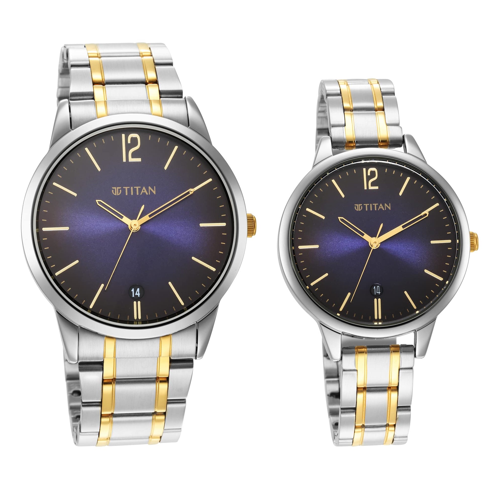 Titan Men Stainless Steel Analog Blue Dial Watch-18062617Bm01, Band Col- image 2