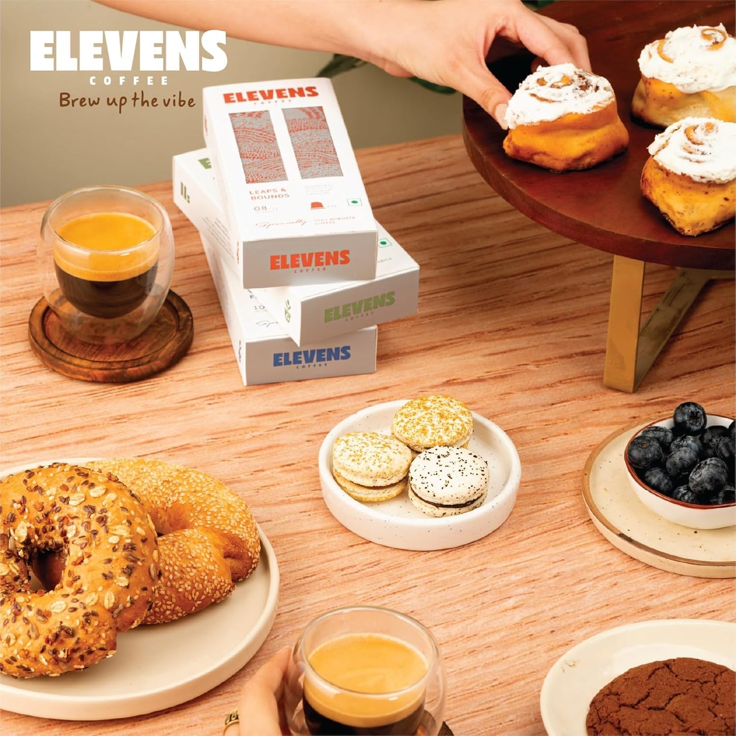 ELEVENS COFFEE | Vibe & Flow | Specialty Coffee Capsules | 100% Arabica | Dark Roast | Intensity 10 | Compatible with Nespresso (33 Count (Pack of 3))