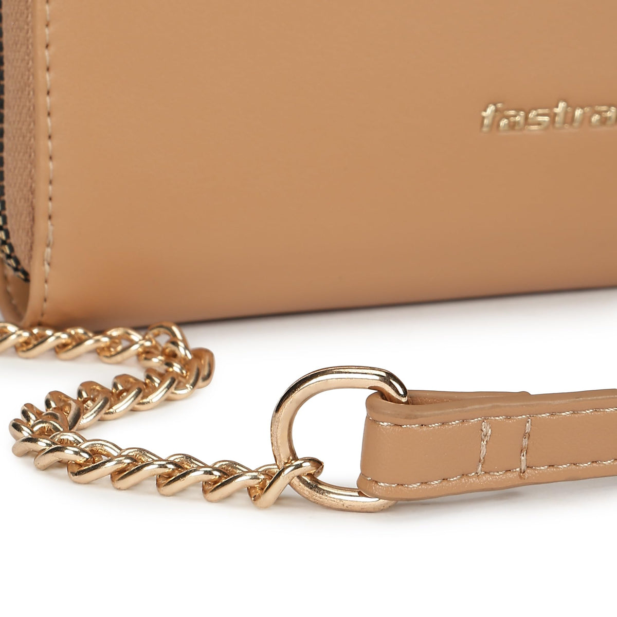 Fastrack Buckle Belle Sling | Faux-Leather Women’s Handbag | Buckle-Detail Flap, Two Compartments, Card Slots, Zipper Pocket & Chain Strap
