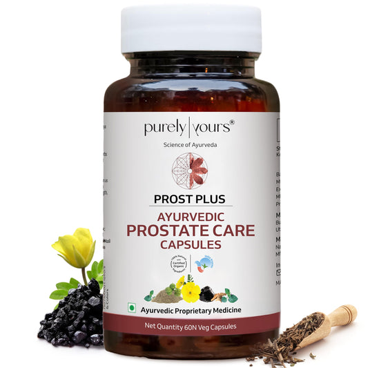 Purely Yours Prost Plus for Men – Ayurvedic Prostate Care Capsules for Healthy P