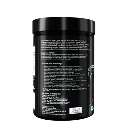 Gainz Pre Workout Powder: Hybrid Pre-workout Supplement for Muscle Gain & Energy Booster with 2000mg Creatine Matrix , 2000mg L Arginine AAKG, 2500mg Beta-Alanine, 299mg Caffeine Anhydrous,1500mg L-Citrulline D Malate 2:1 (300g, Rocket Pop)