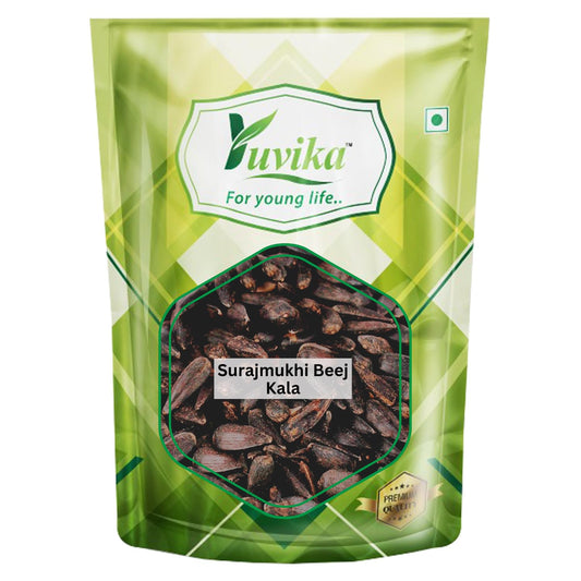 YUVIKA Surajmukhi Beej Kala - Helianthus annuus - Black Sunflower Seeds (400 Gra