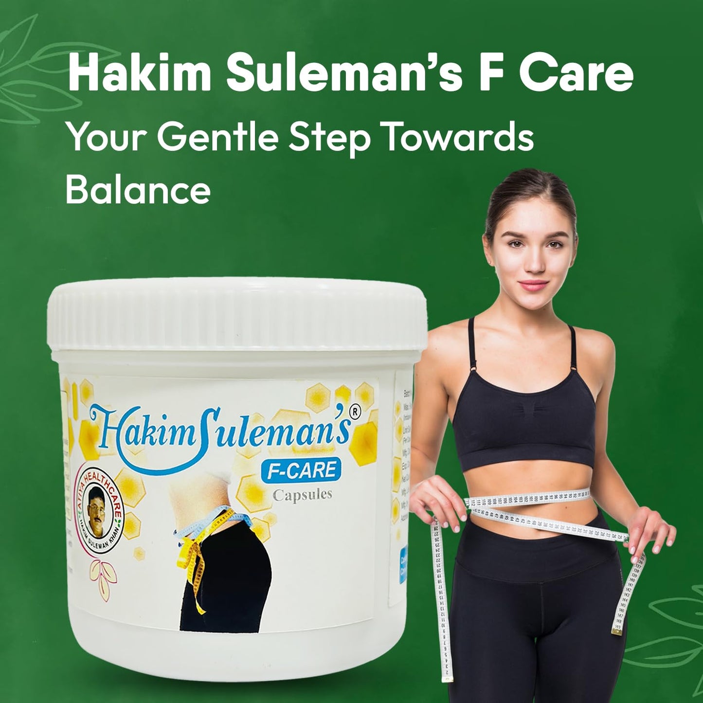 Hakim Suleman's Ayurvedic F Care Capsule for Weight Management, Metabolic Support & Overall Health - 45 Capsule Each (Pack of 4)