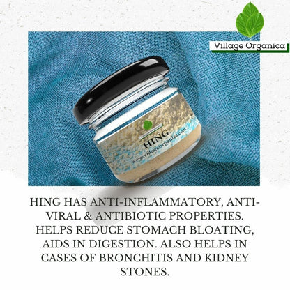 Village-Organica Unadulterated Hing | Asafoetida | Paste form |No adulteration with gum or wheat | Pure & Authentic | Aids in Digestion | Antioxidant |Pure Vegetarian | 10gm |