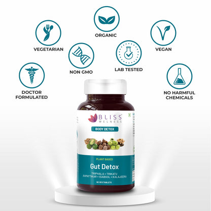Bliss Welness Gut Detox Trikatu,Isabgol,Triphala,Avipattikar,Kalajeera- image 3